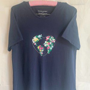 Flower Heart Print T-Shirt